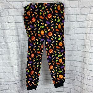 Halloween fleece cotton blend pajama joggers with elastic waist sz 2X 18W-20W